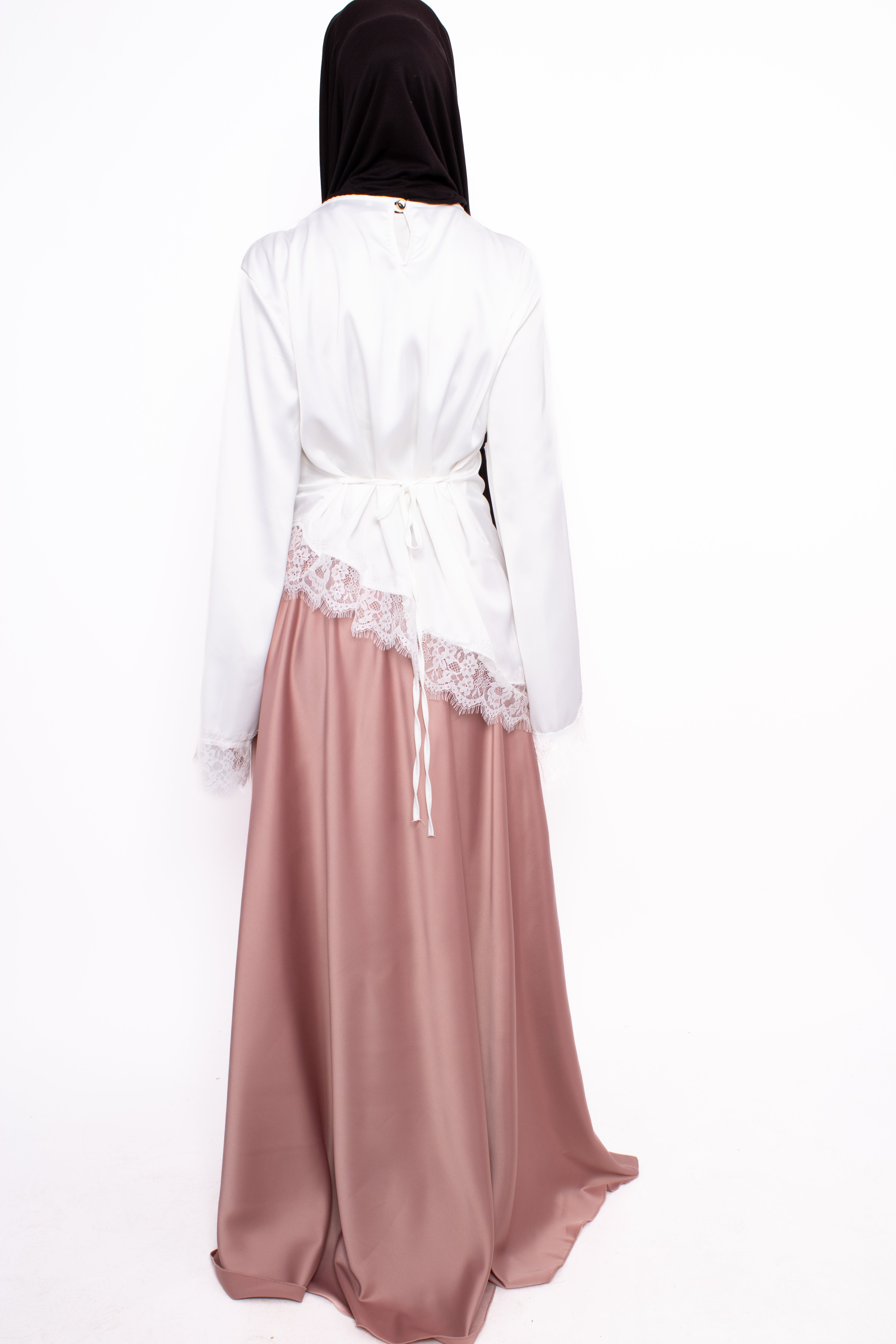 ''TALL'' SATIN MAXI SKIRT - PINK