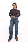 ''PLUSSIZE TALL'' WIDE LEG JEANS 966-8 - DENIM