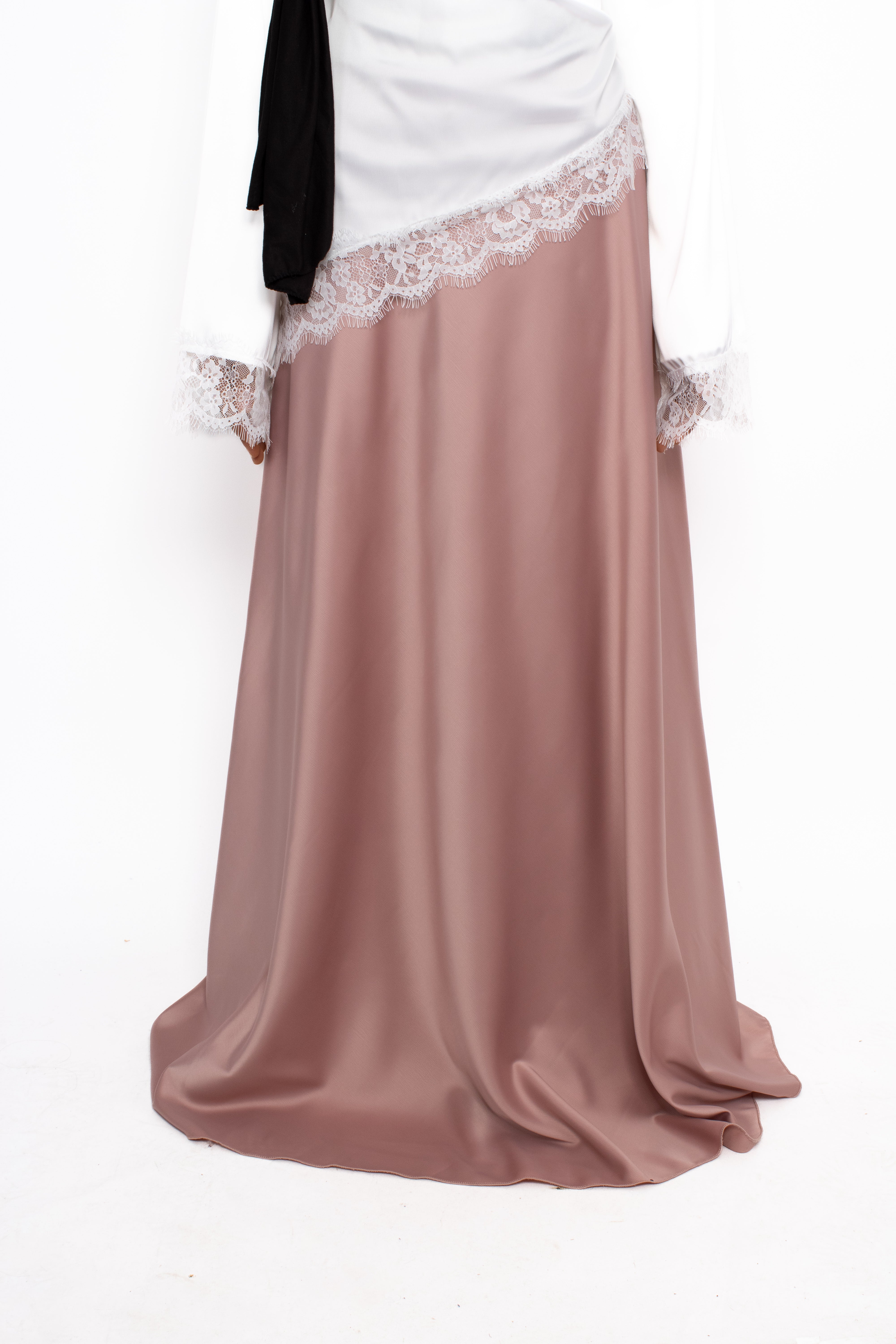 ''TALL'' SATIN MAXI SKIRT - PINK