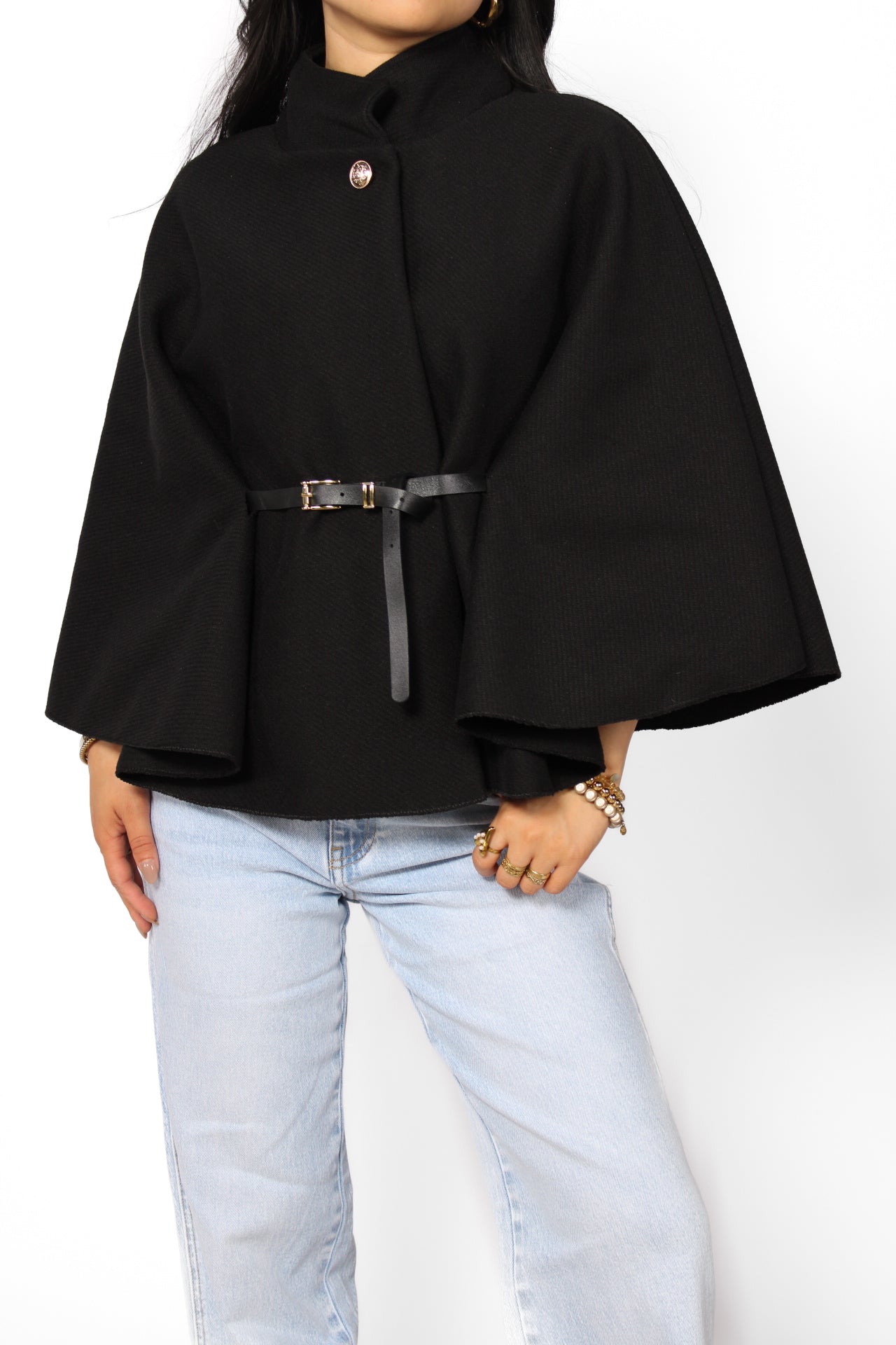 PONCHO - BLACK