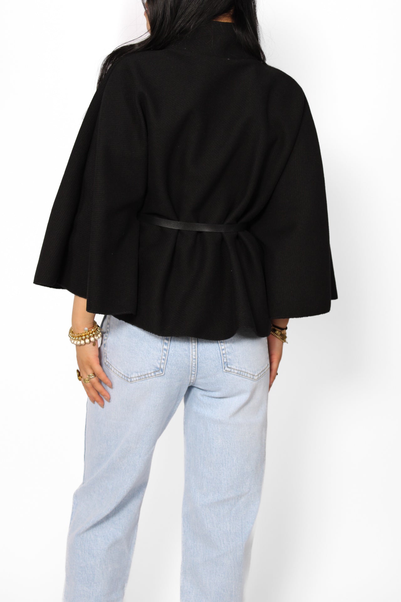 PONCHO - BLACK