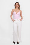 WIDE LEG MID WAIST JEANS