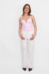WIDE LEG MID WAIST JEANS