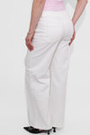 WIDE LEG MID WAIST JEANS