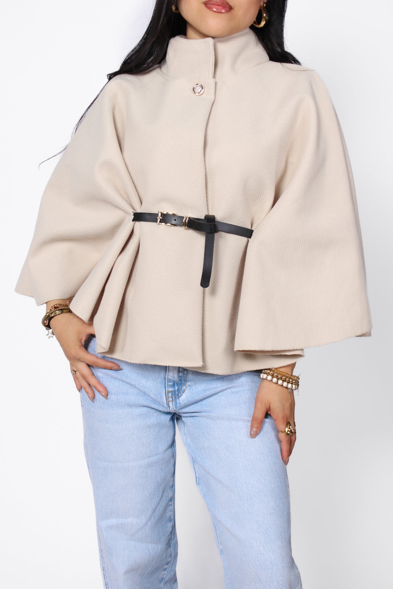 PONCHO - CREME