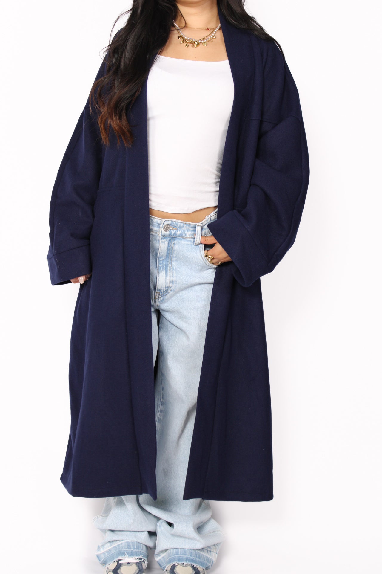 NYLA KIMONO - NAVY