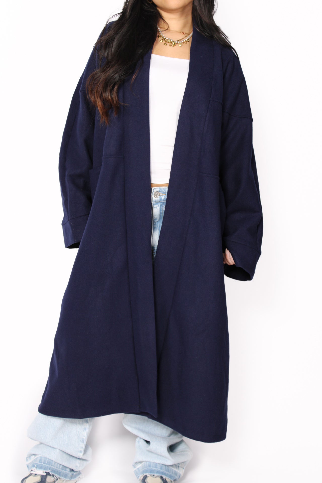 NYLA KIMONO - NAVY