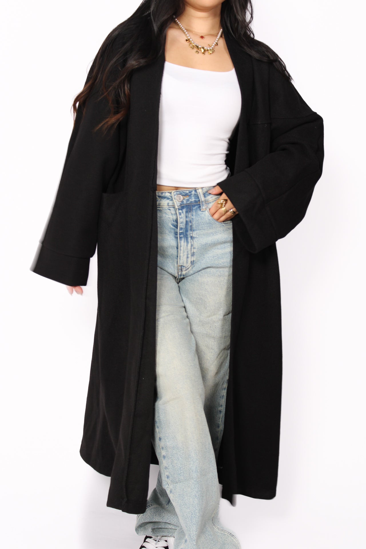 NYLA KIMONO - BLACK