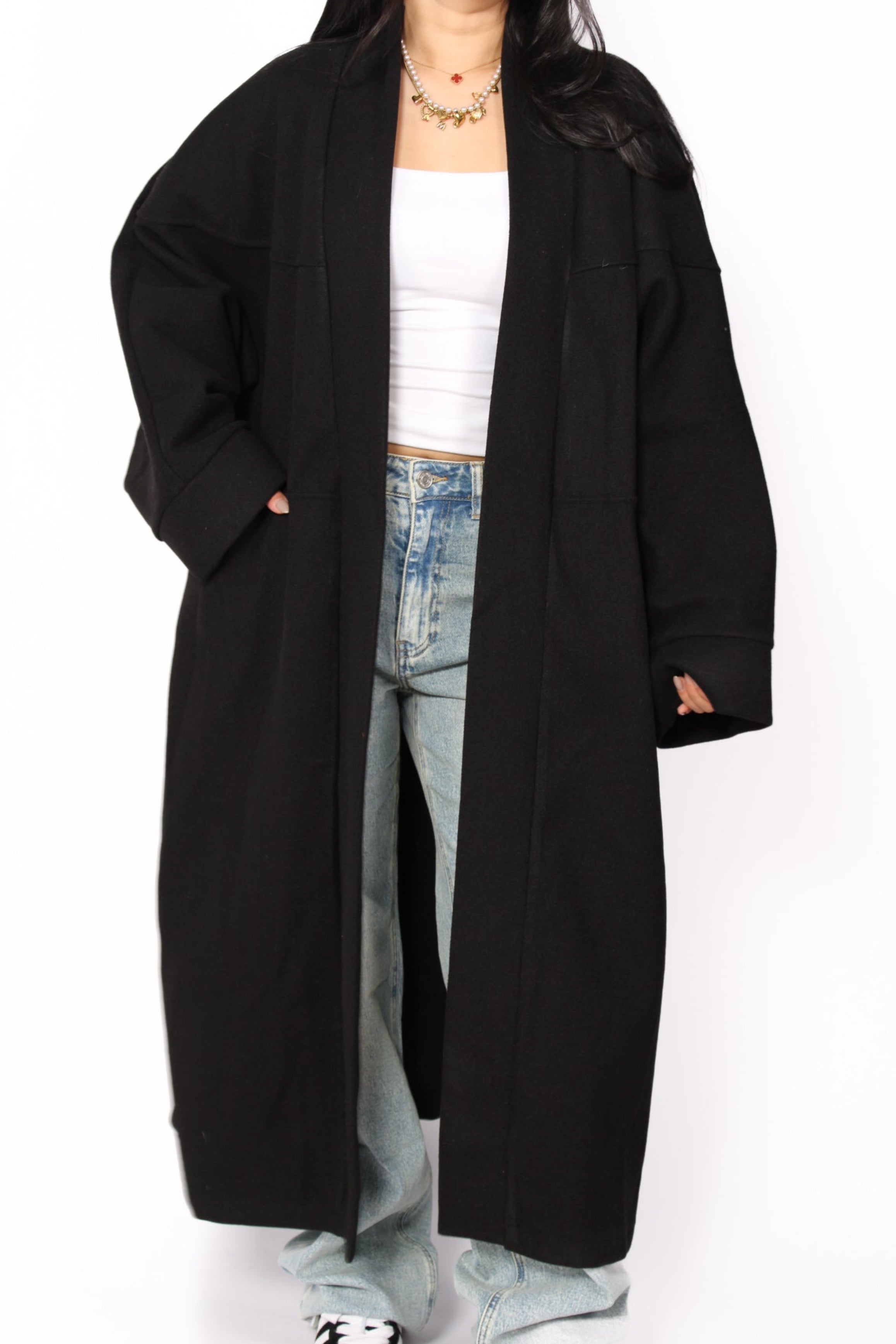 NYLA KIMONO - BLACK