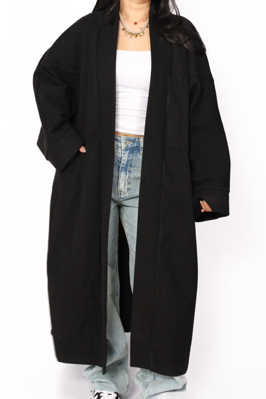NYLA KIMONO - BLACK