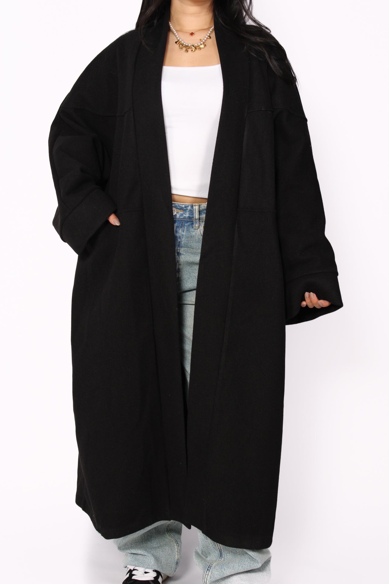 NYLA KIMONO - BLACK