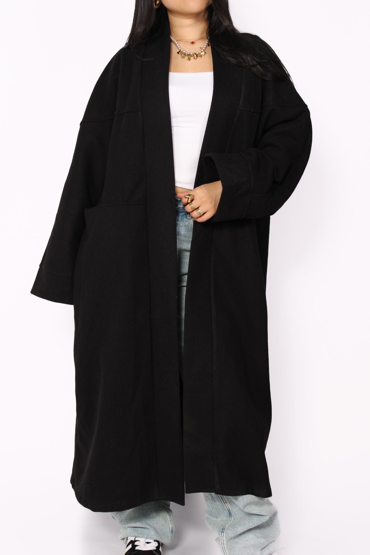 NYLA KIMONO - BLACK