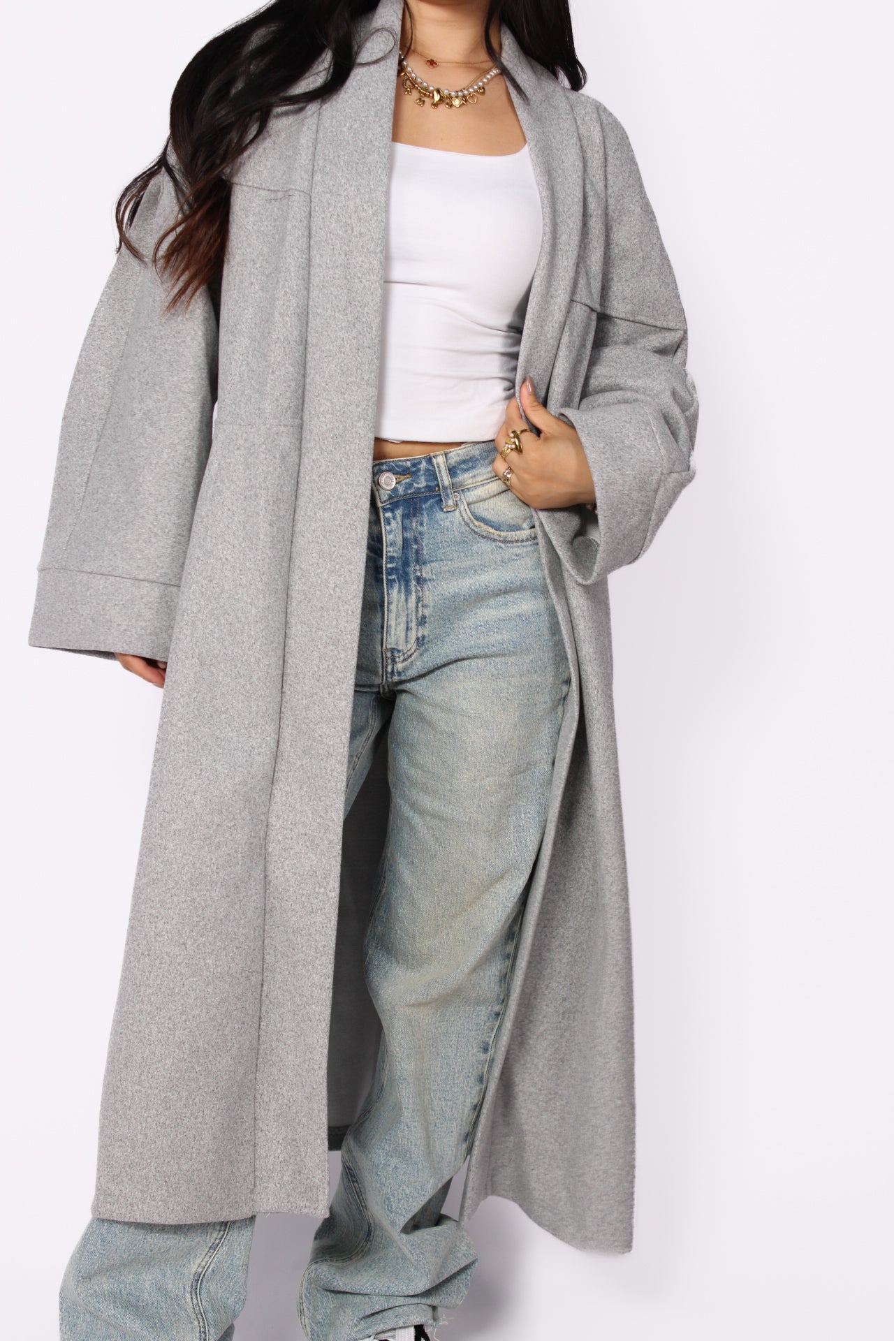 NYLA KIMONO - GREY