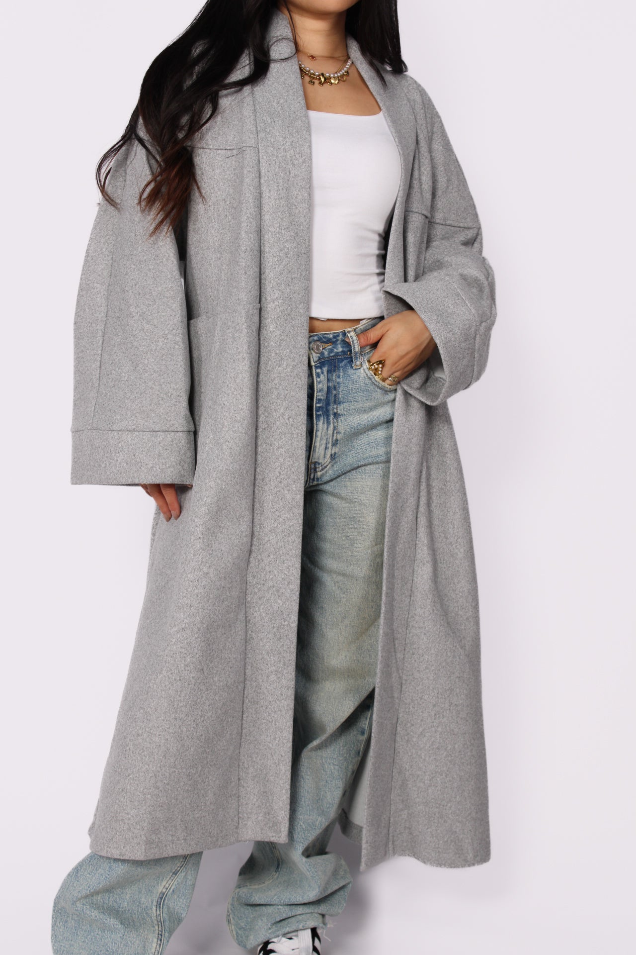 NYLA KIMONO - GREY