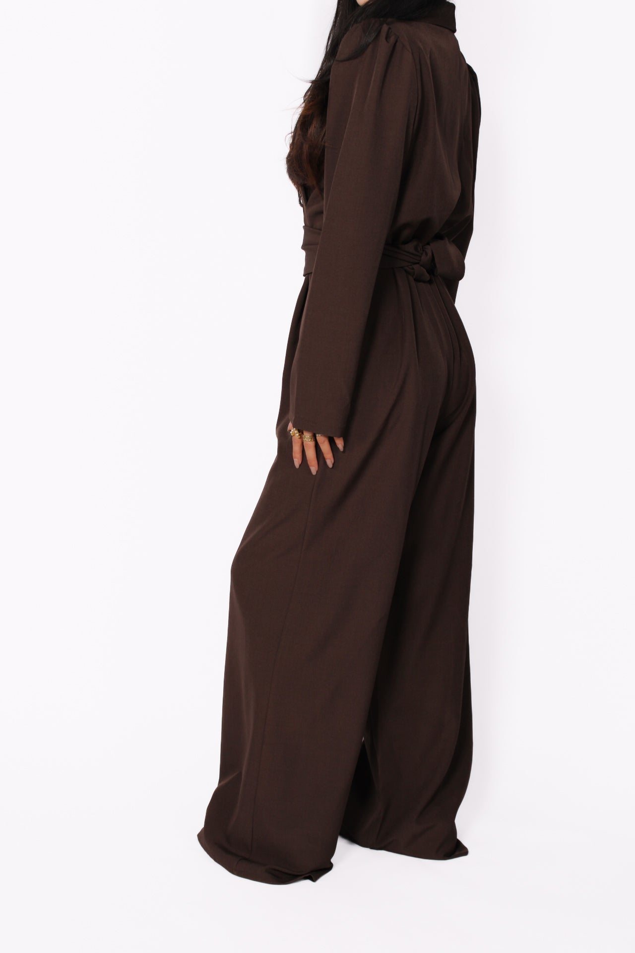 ZARA JUMPSUIT - BROWN