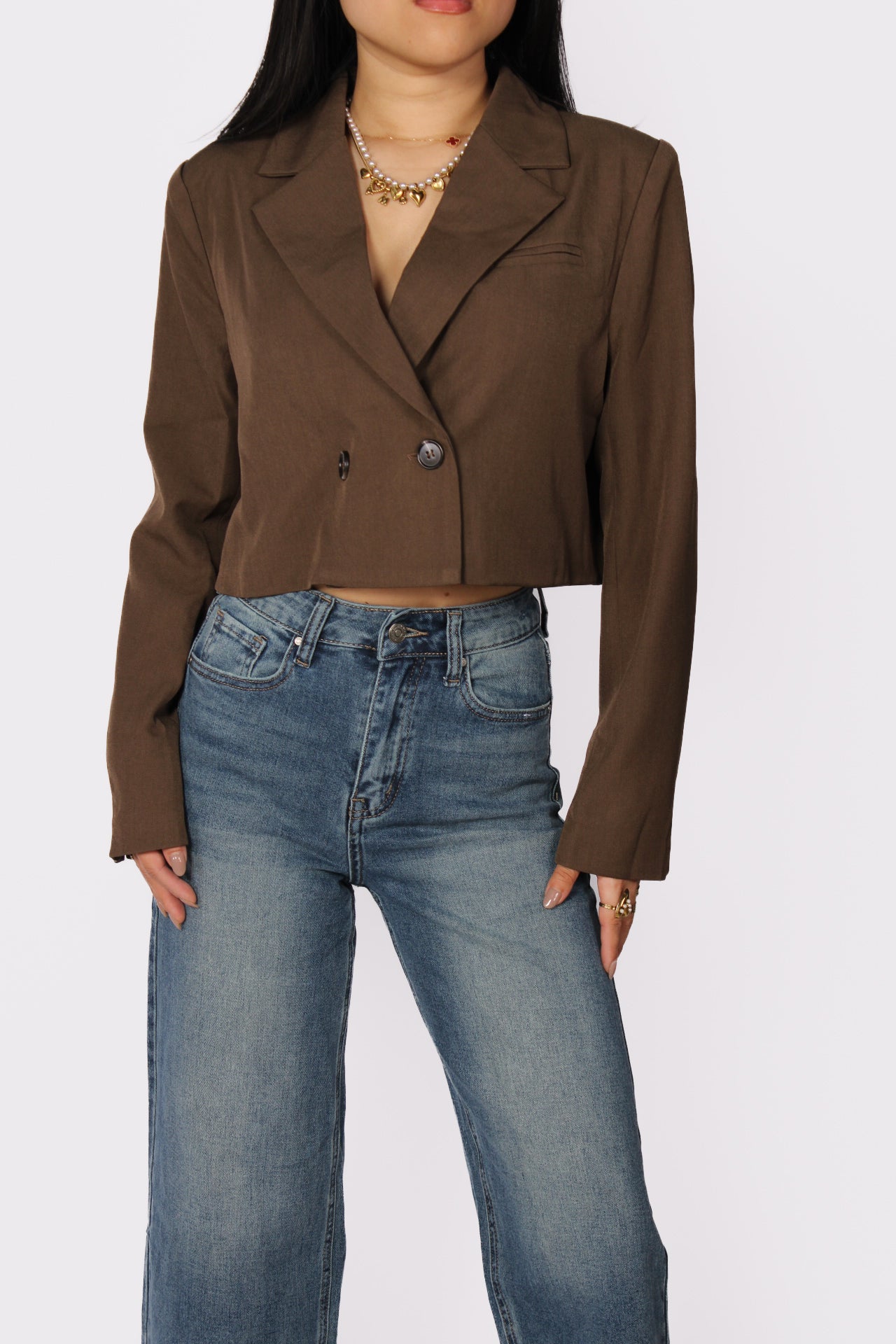 Cropped Blazer 1921 - Brown