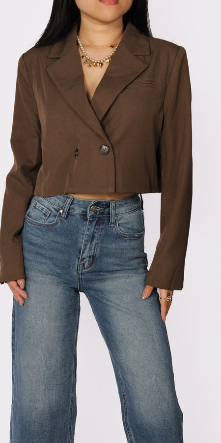Cropped Blazer 1921 - Brown