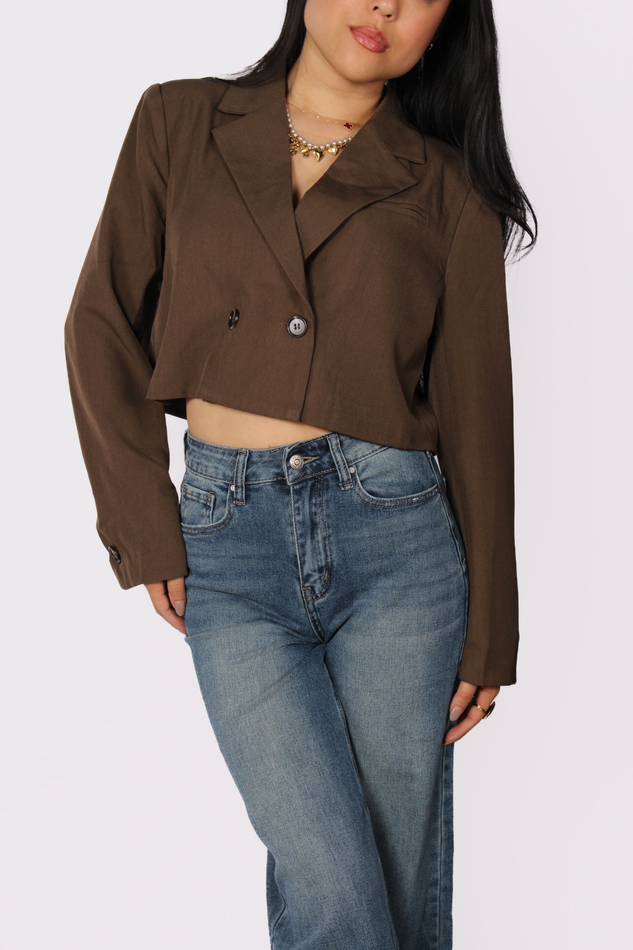 Cropped Blazer 1921 - Brown