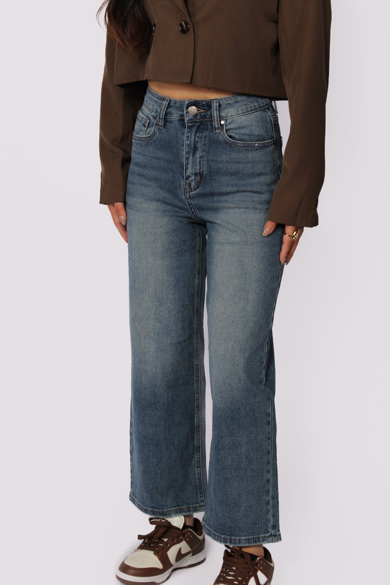 ''PETITE'' BAGGY JEANS 5353 - DARK DENIM