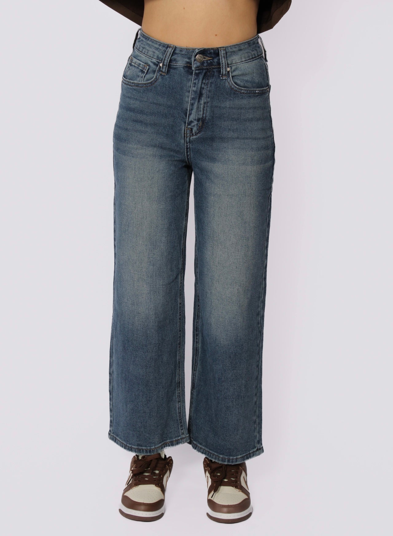 ''PETITE'' BAGGY JEANS 5353 - DARK DENIM