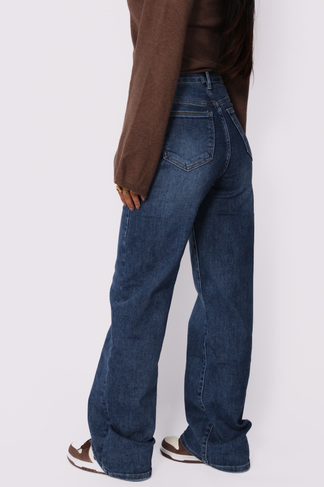 WIDE LEG JEANS 876-18 - DARK DENIM