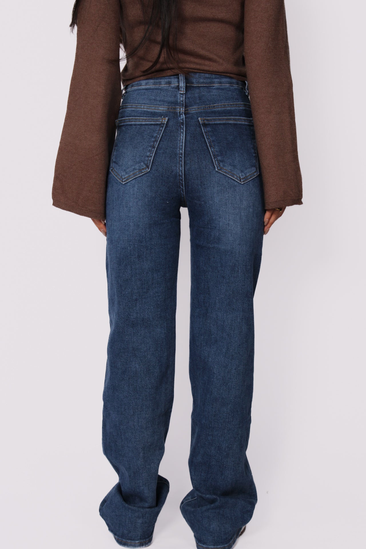 WIDE LEG JEANS 876-18 - DARK DENIM