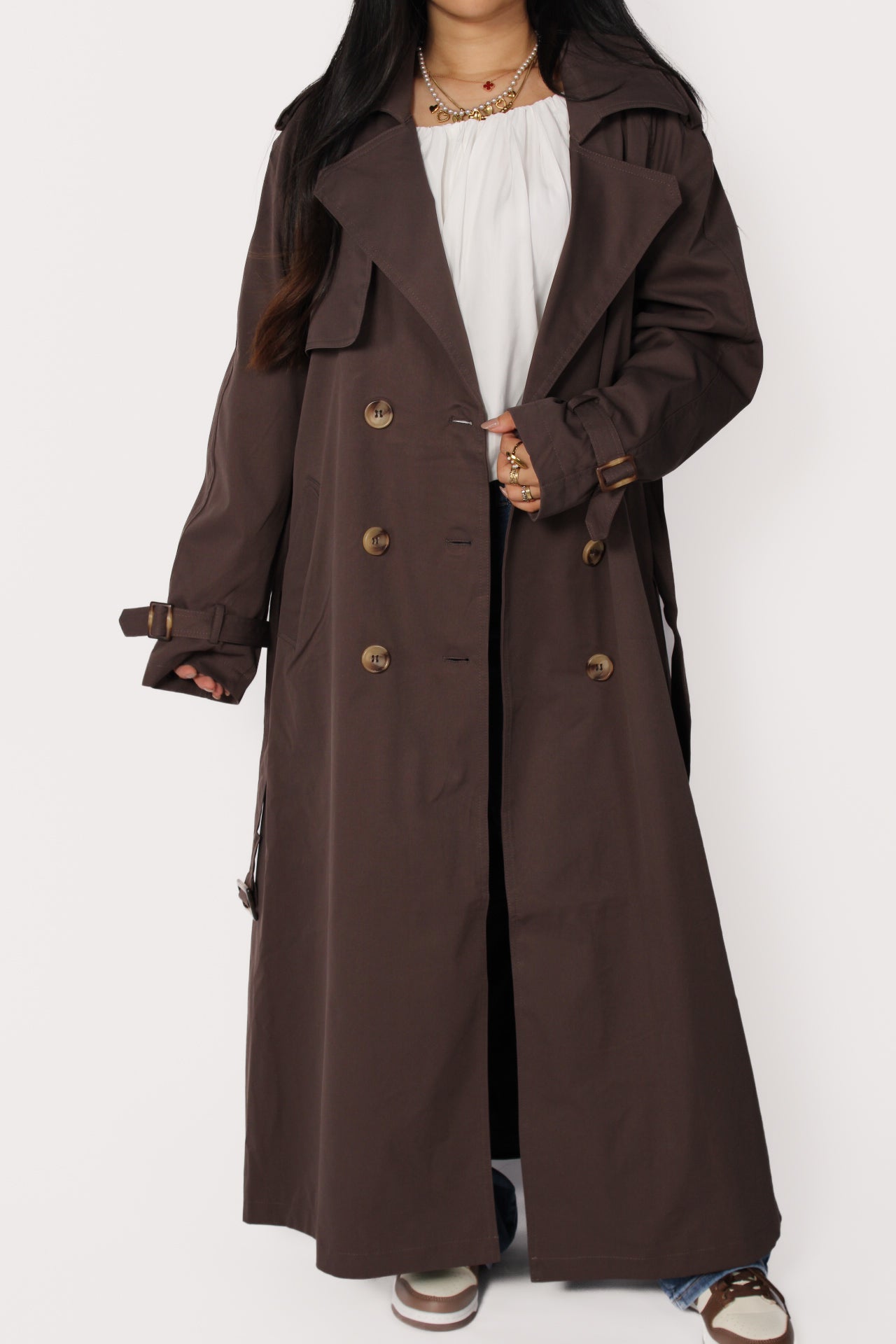 TRENCHCOAT W102 - BROWN