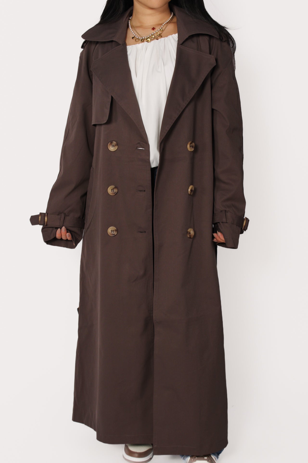 TRENCHCOAT W102 - BROWN