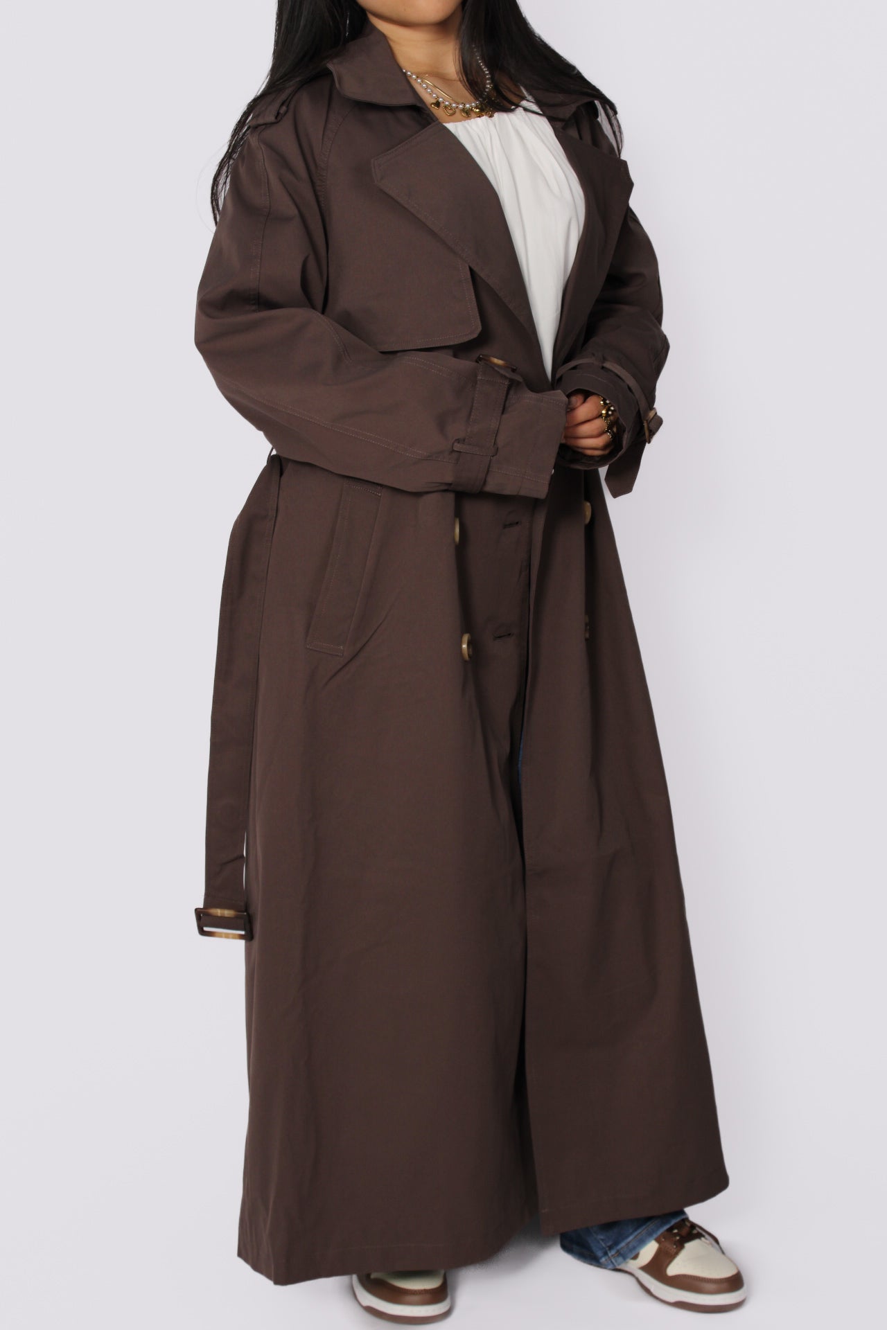 TRENCHCOAT W102 - BROWN