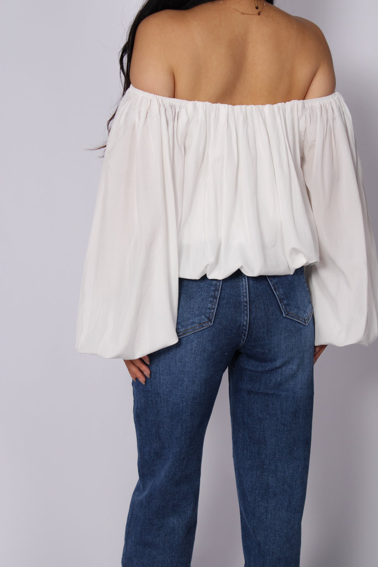 OFF SHOULDER TOP 1805 - WHITE