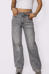 ''PETITE'' WIDE LEG JEANS 6742-5 - LIGHT GRAY