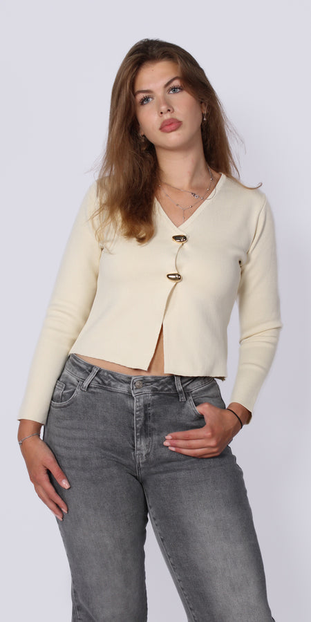 CARDIGAN 22202 - ECRU