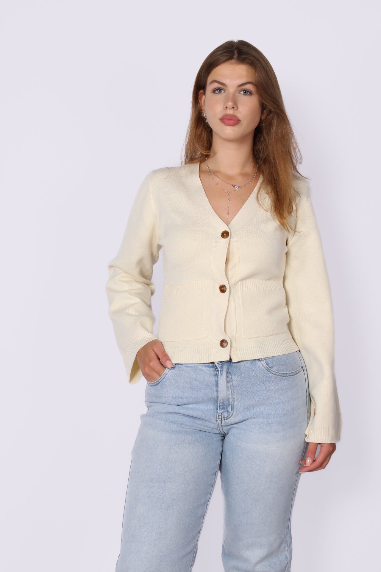CARDIGAN 5034 - ECRU