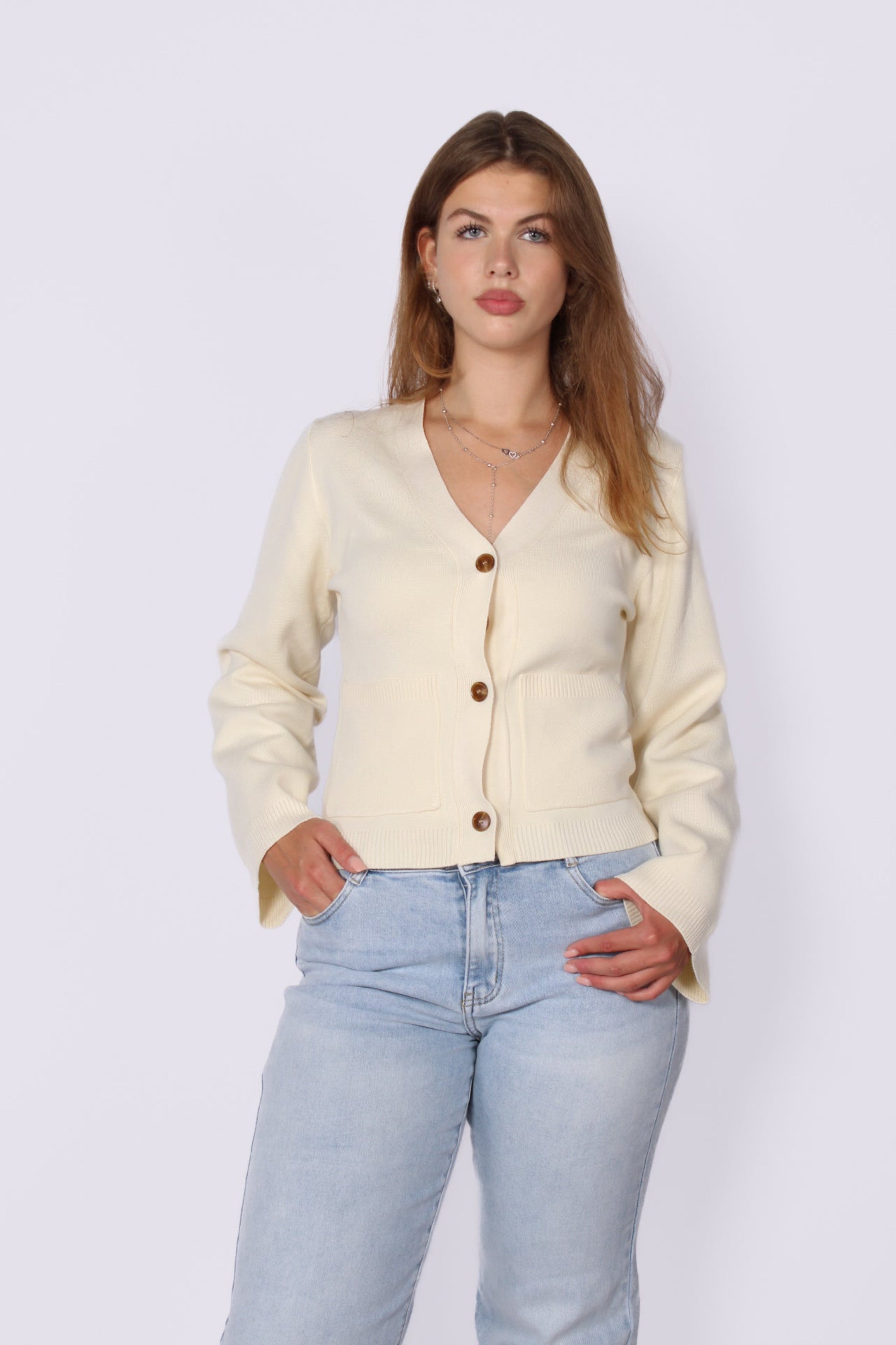 CARDIGAN 5034 - ECRU