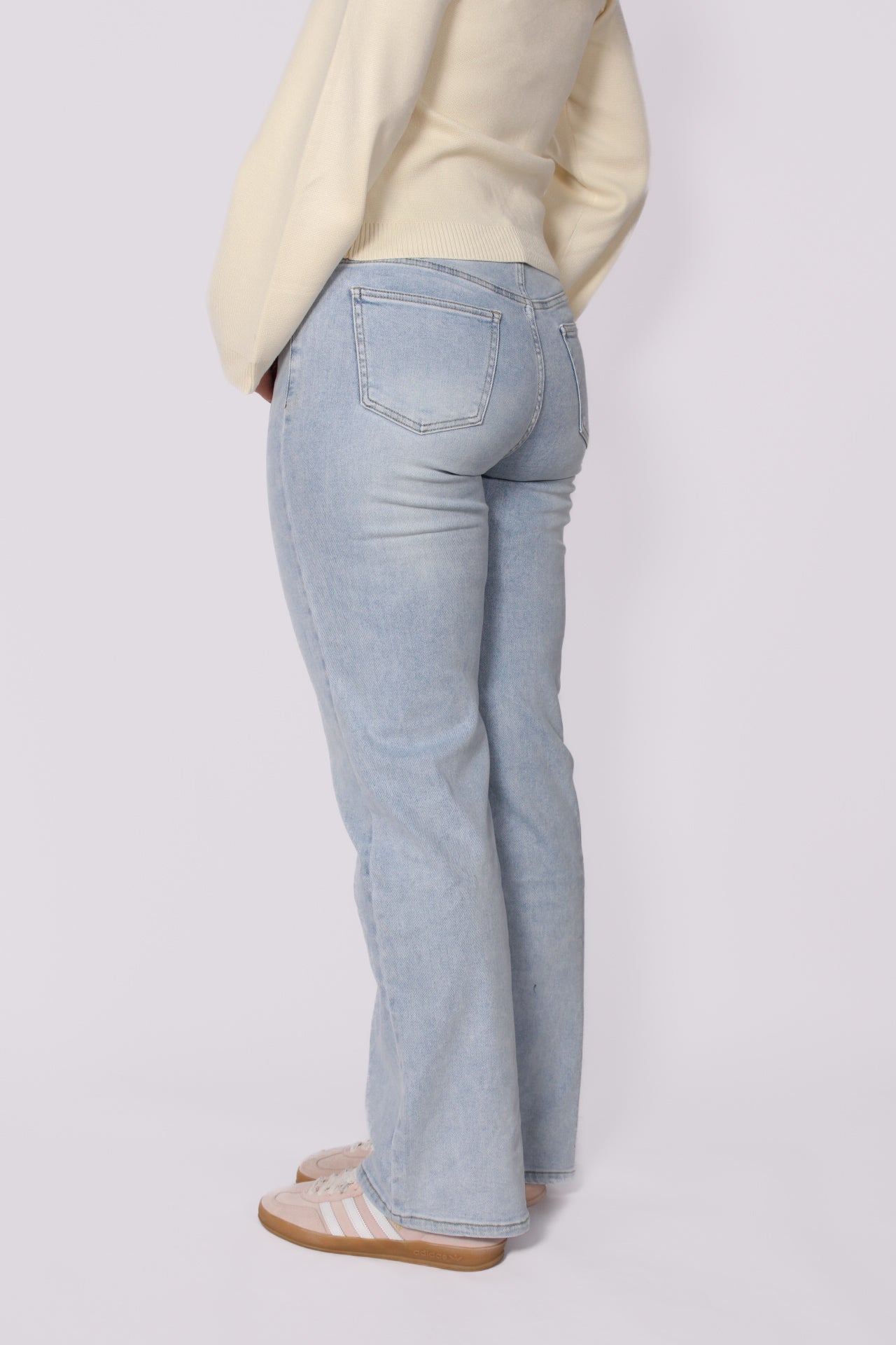 ''TALL'' WIDE LEG JEANS 6743-6 - LIGHT DENIM