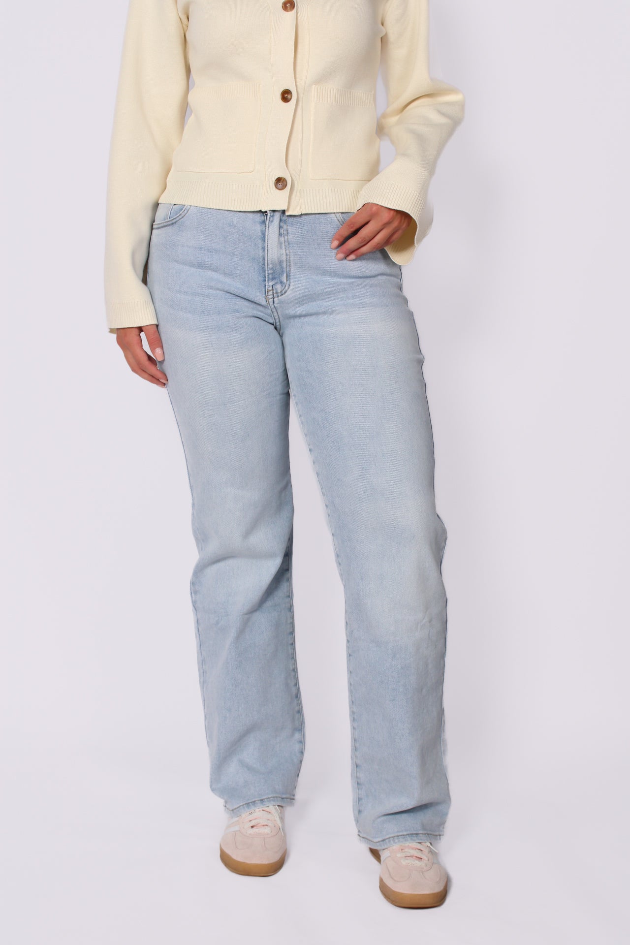 ''TALL'' WIDE LEG JEANS 6743-6 - LIGHT DENIM