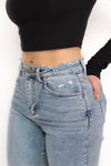 WIDE LEG DESTROYED JEANS 5372 - DENIM