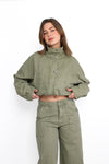 DENIM JACKET 11166 - SAGE GREEN