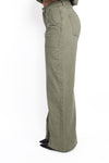 WIDE LEG JEANS 0686 - SAGE GREEN