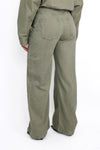 WIDE LEG JEANS 0686 - SAGE GREEN