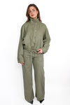 WIDE LEG JEANS 0686 - SAGE GREEN