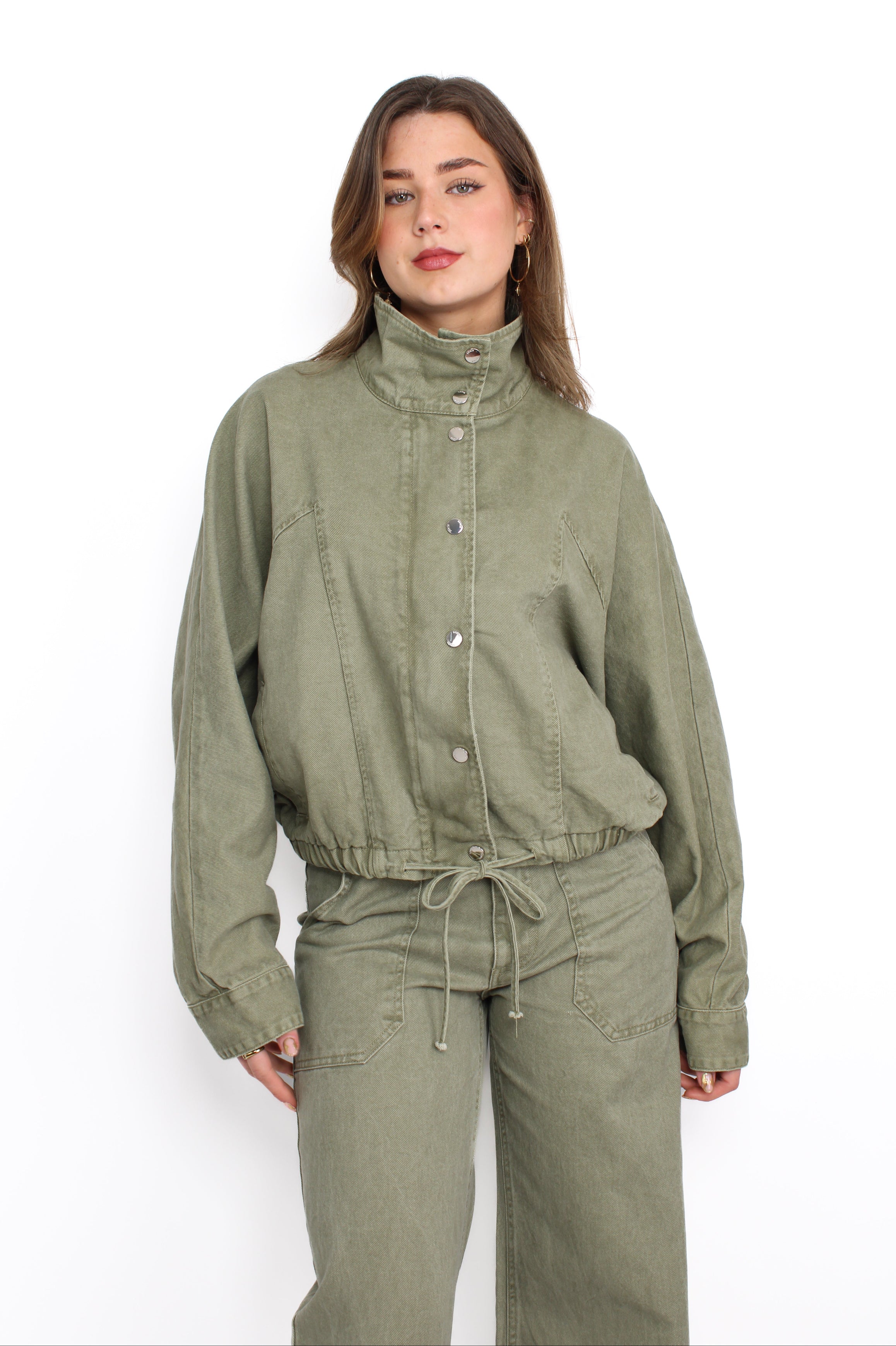 DENIM JACKET 11166 - SAGE GREEN