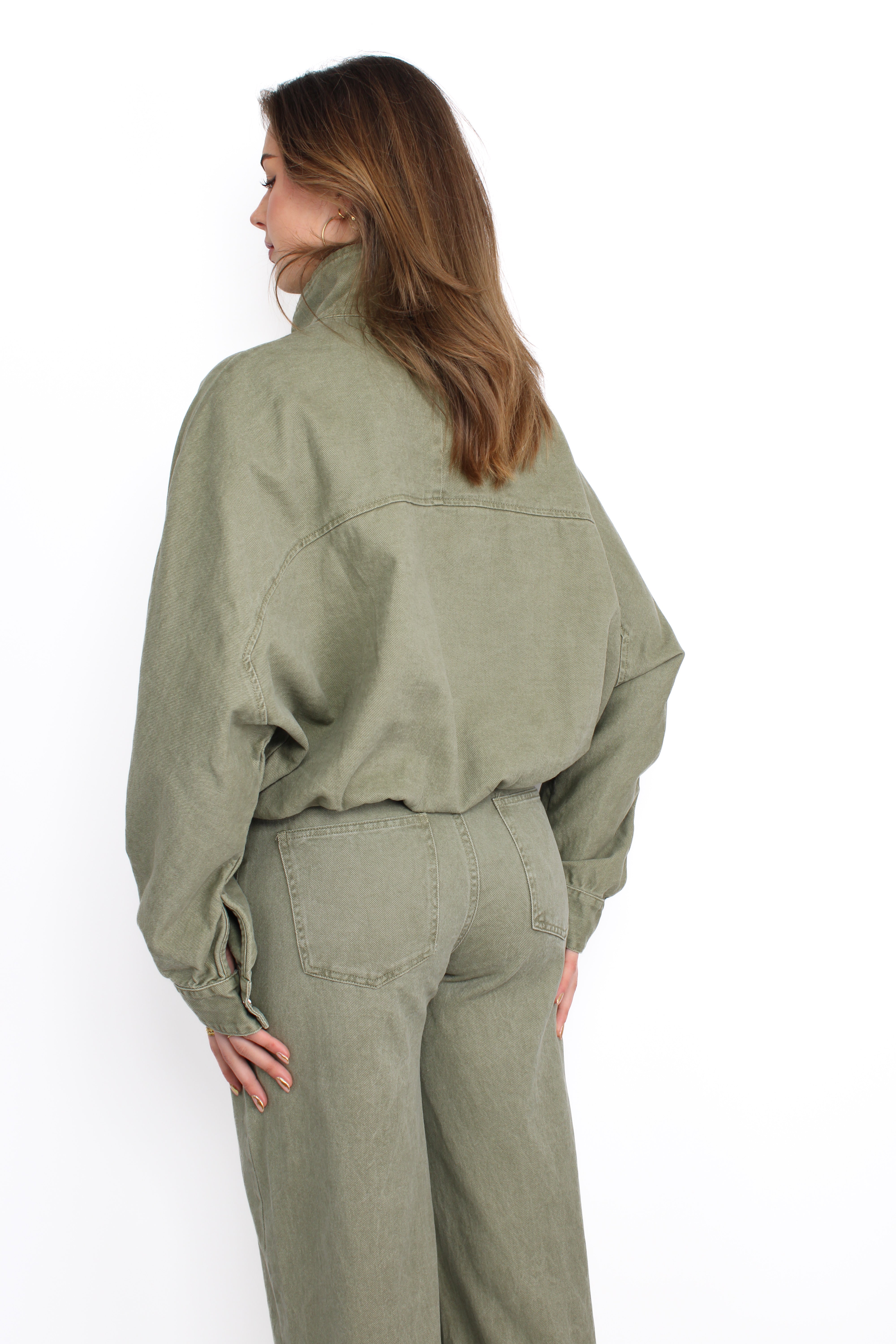 DENIM JACKET 11166 - SAGE GREEN