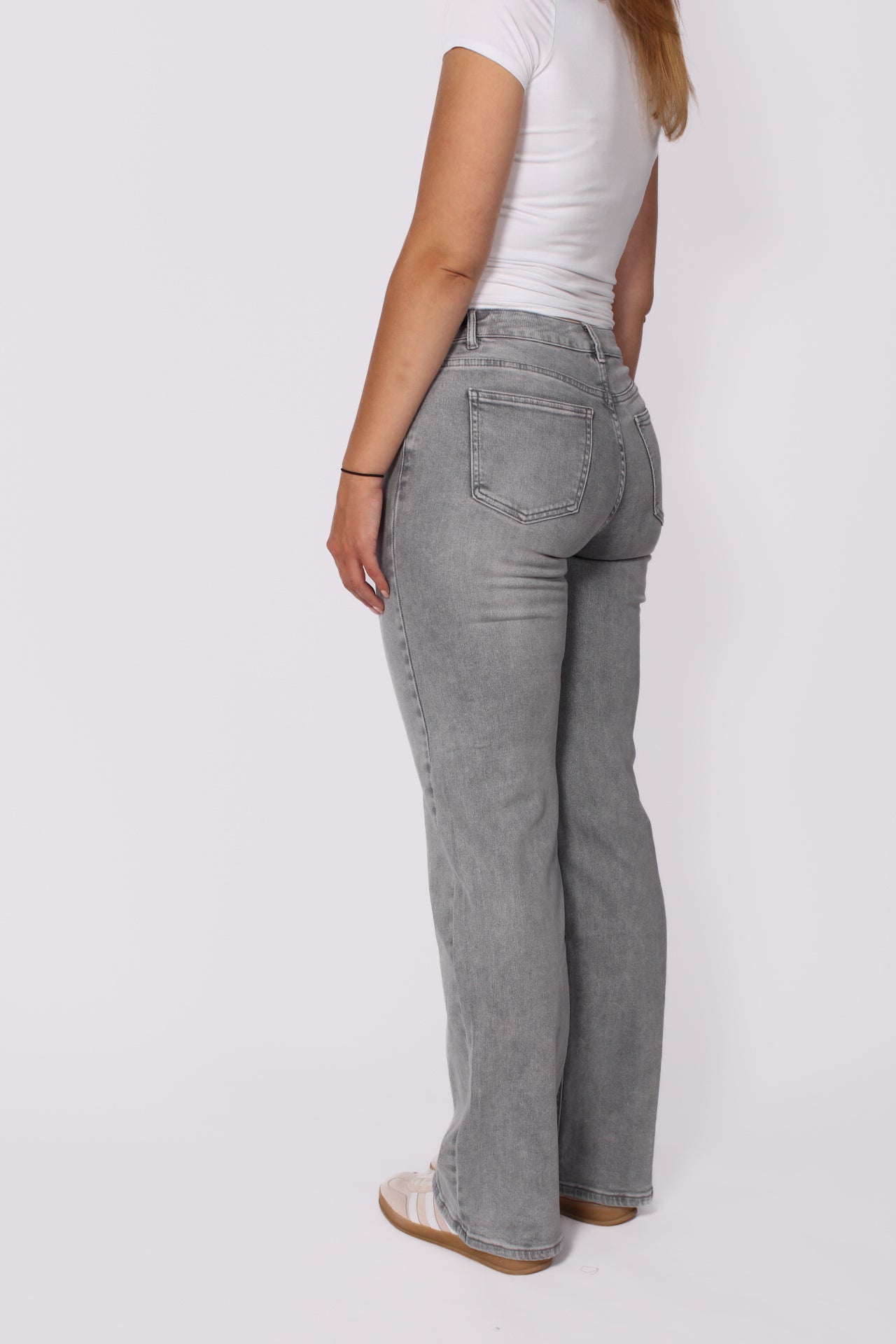 ''TALL'' WIDE LEG JEANS 6743-17 - LIGHT GRAY