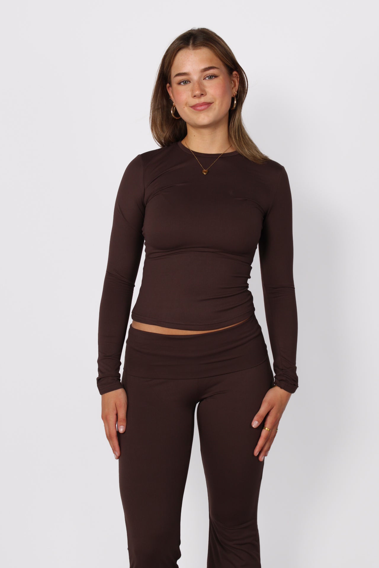 STRETCHY SOFT TOP - BROWN
