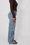 ''TALL'' MID WAIST WIDE LEG JEANS 3808-1 - DENIM