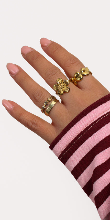 FOREVER HEARTS RING - GOLD