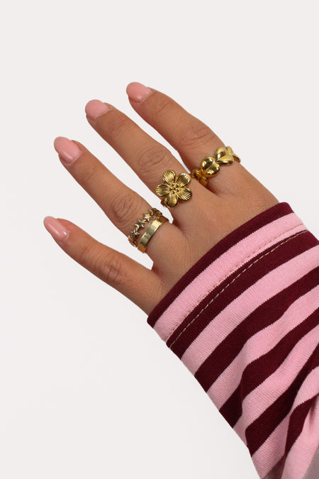 FOREVER HEARTS RING - GOLD