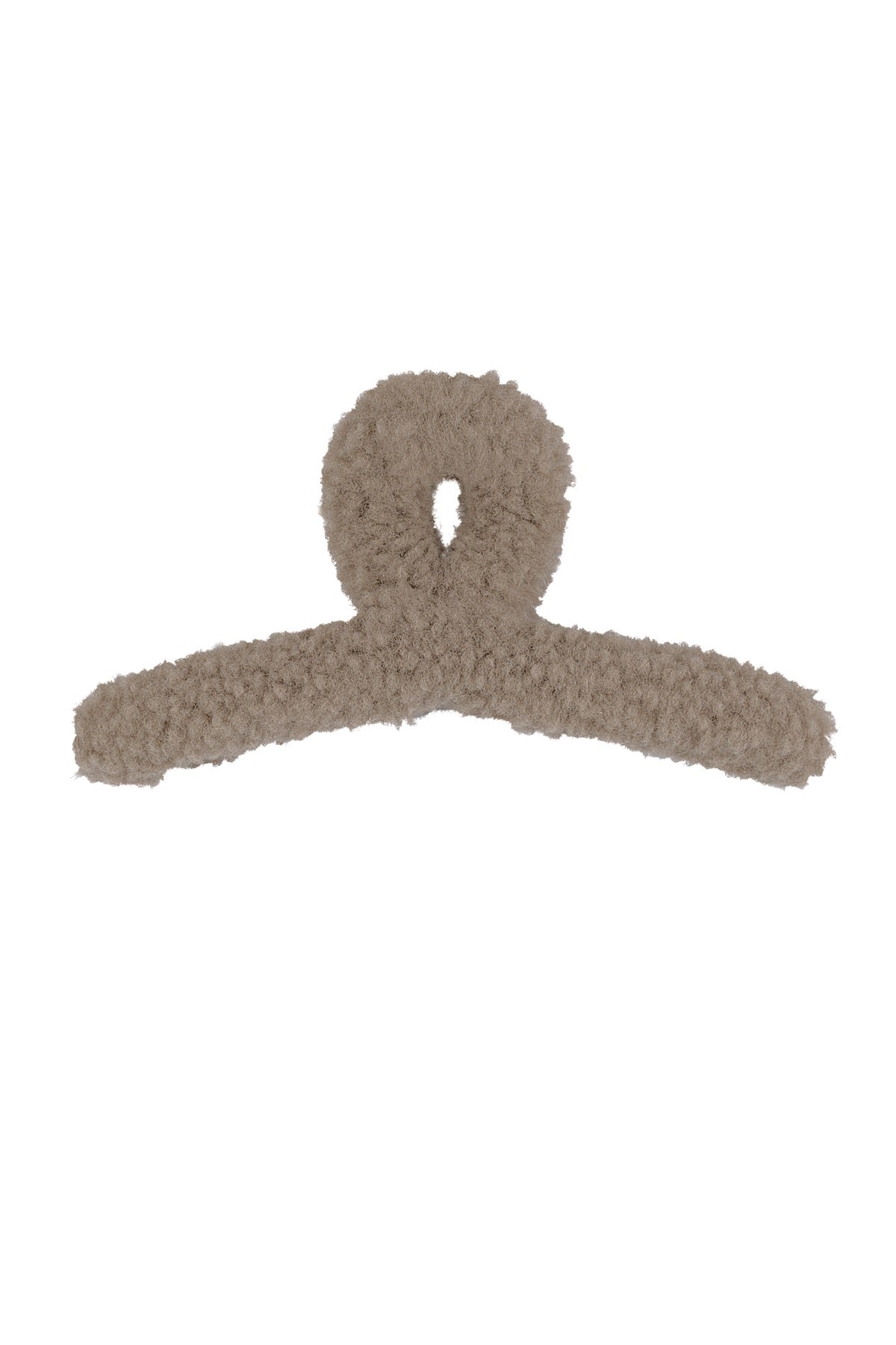 FLUFFY HAIRCLIP - TAUPE