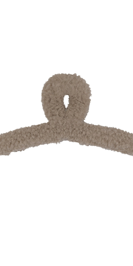 FLUFFY HAIRCLIP - TAUPE